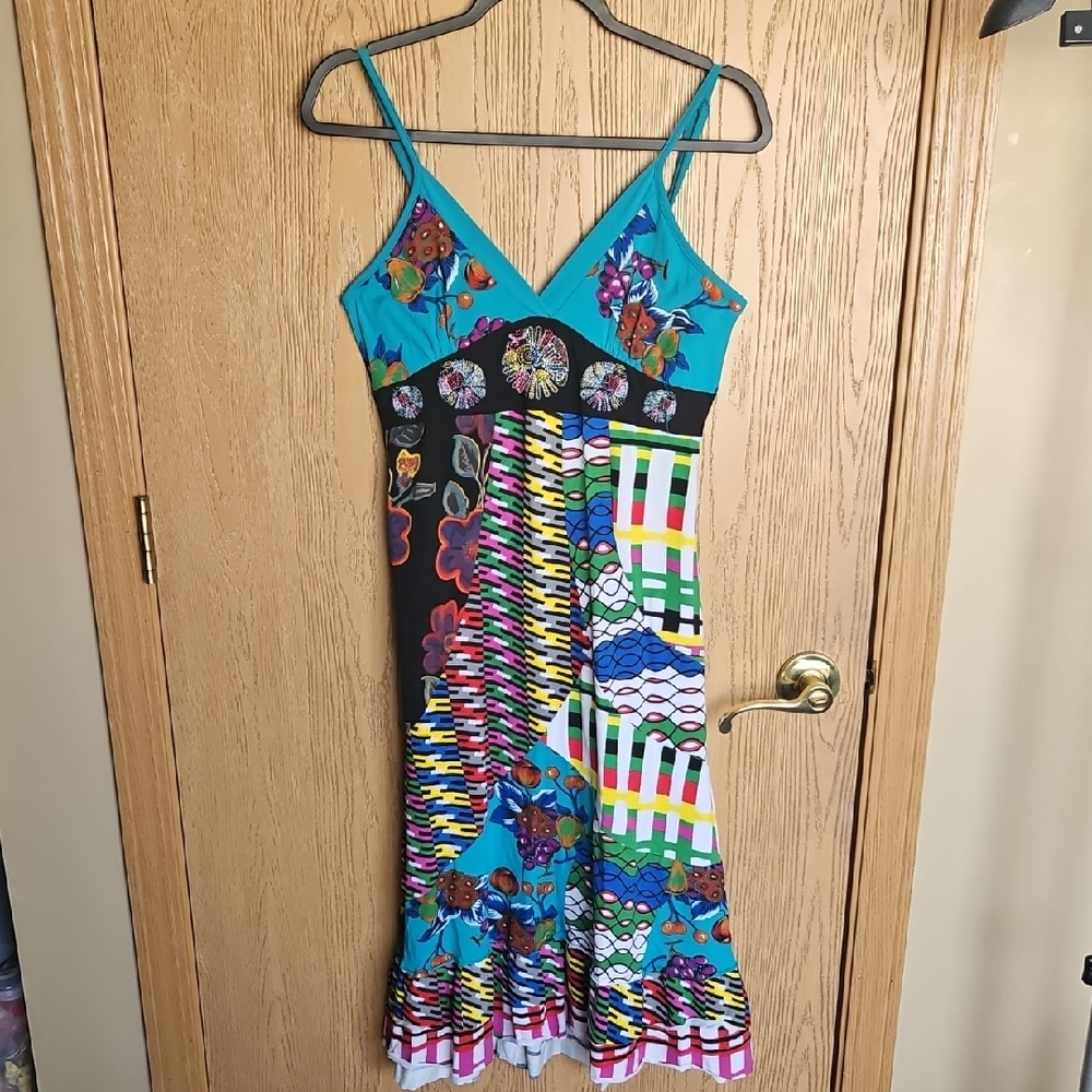 NWT Vibrant Multicolor Midi Dress